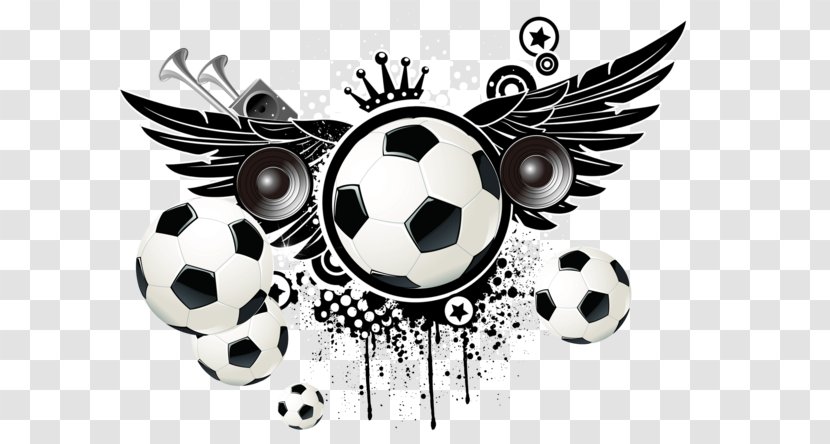 Football Black - And White Transparent PNG