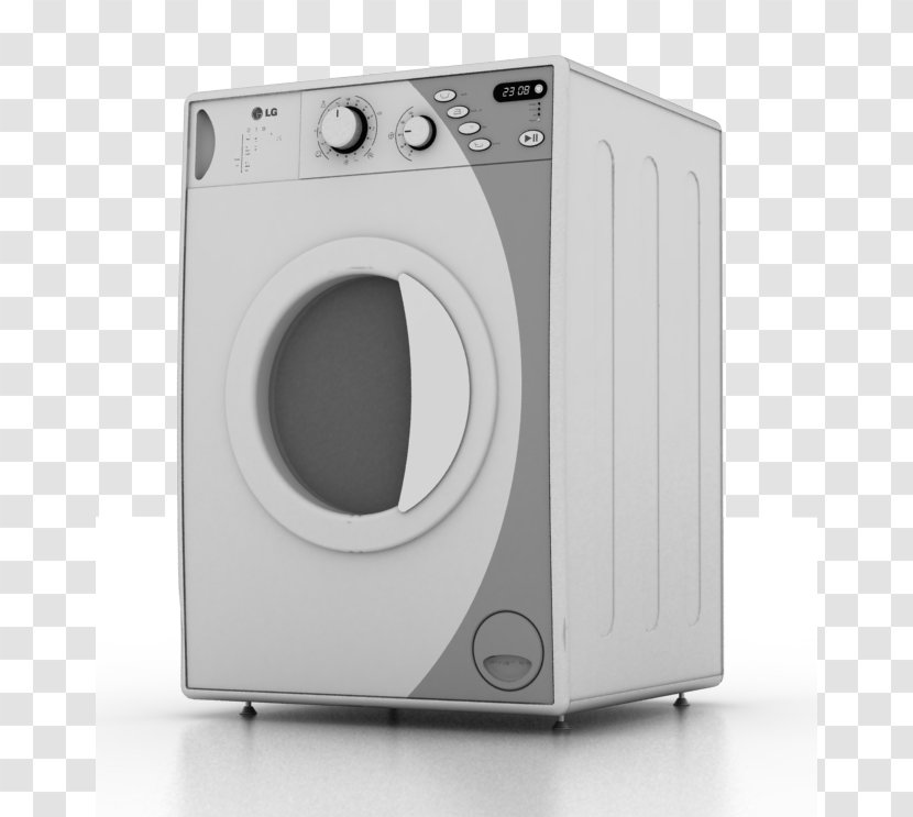 Clothes Dryer Washing Machines Electronics Product Design - White - Benito Pattern Transparent PNG