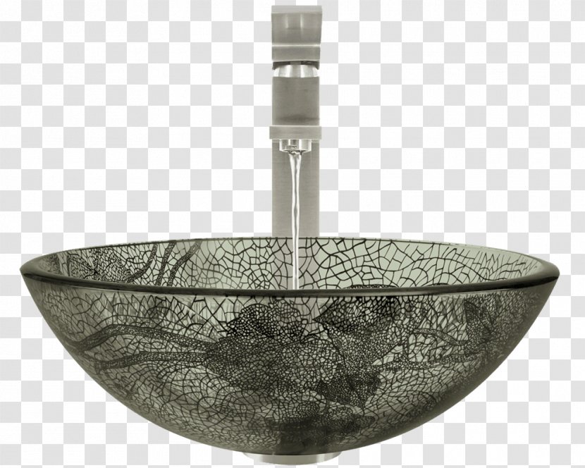 Bowl Sink Glass Bathroom Tap - Drain Transparent PNG