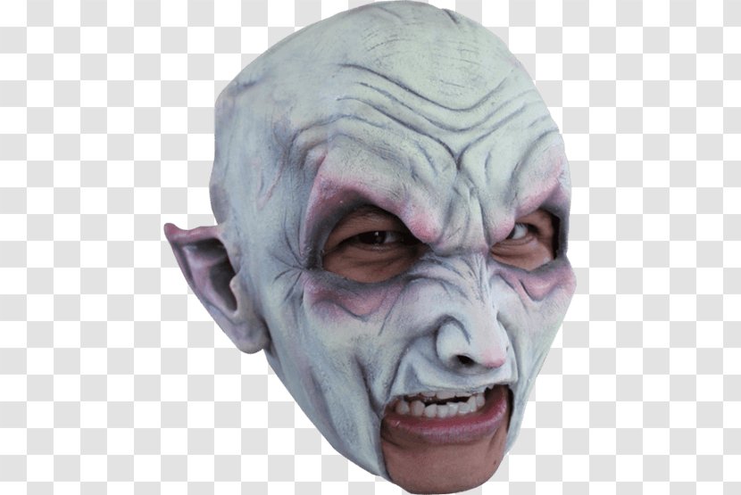 Latex Mask Vampire Halloween Costume - Fictional Character Transparent PNG