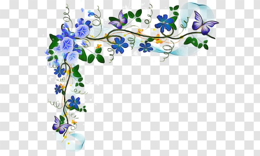 Clip Art Flower Plant Pedicel Wildflower - Delphinium - Morning Glory Transparent PNG