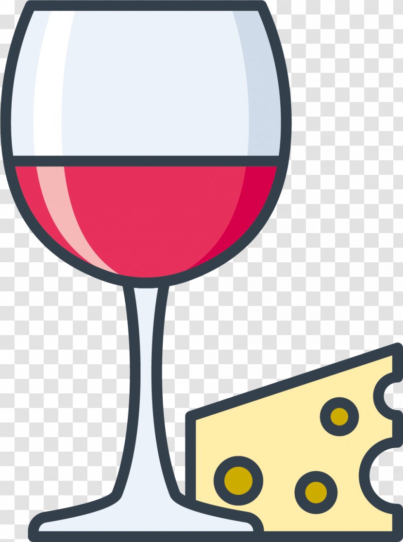Red Wine Rosxe9 Glass Clip Art - Stemware - Cheese Transparent PNG