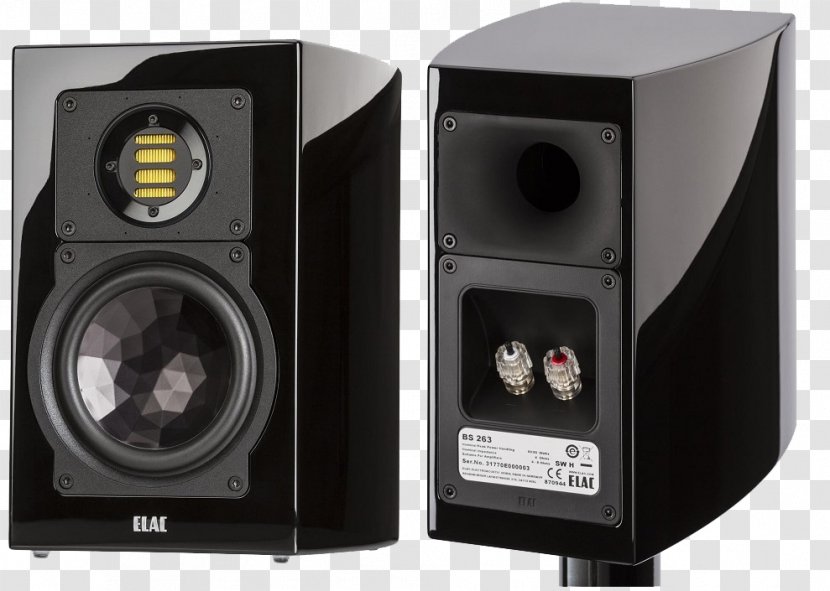 Computer Speakers Loudspeaker Enclosure Elac Studio Monitor - Speaker - High Gloss Transparent PNG