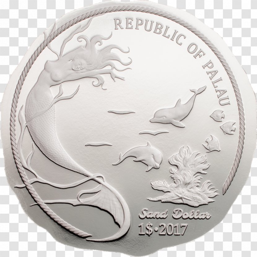 Sea Urchin Dollar Coin Sand Silver - Proof Coinage Transparent PNG