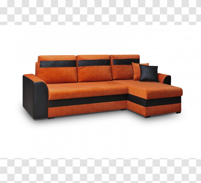 Couch Chaise Longue Furniture Pillow Sofa Bed - Orange Transparent PNG