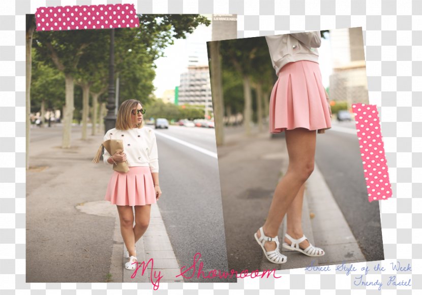 Street Fashion Miniskirt Polka Dot Clothing - Flower - Trendy Style Transparent PNG