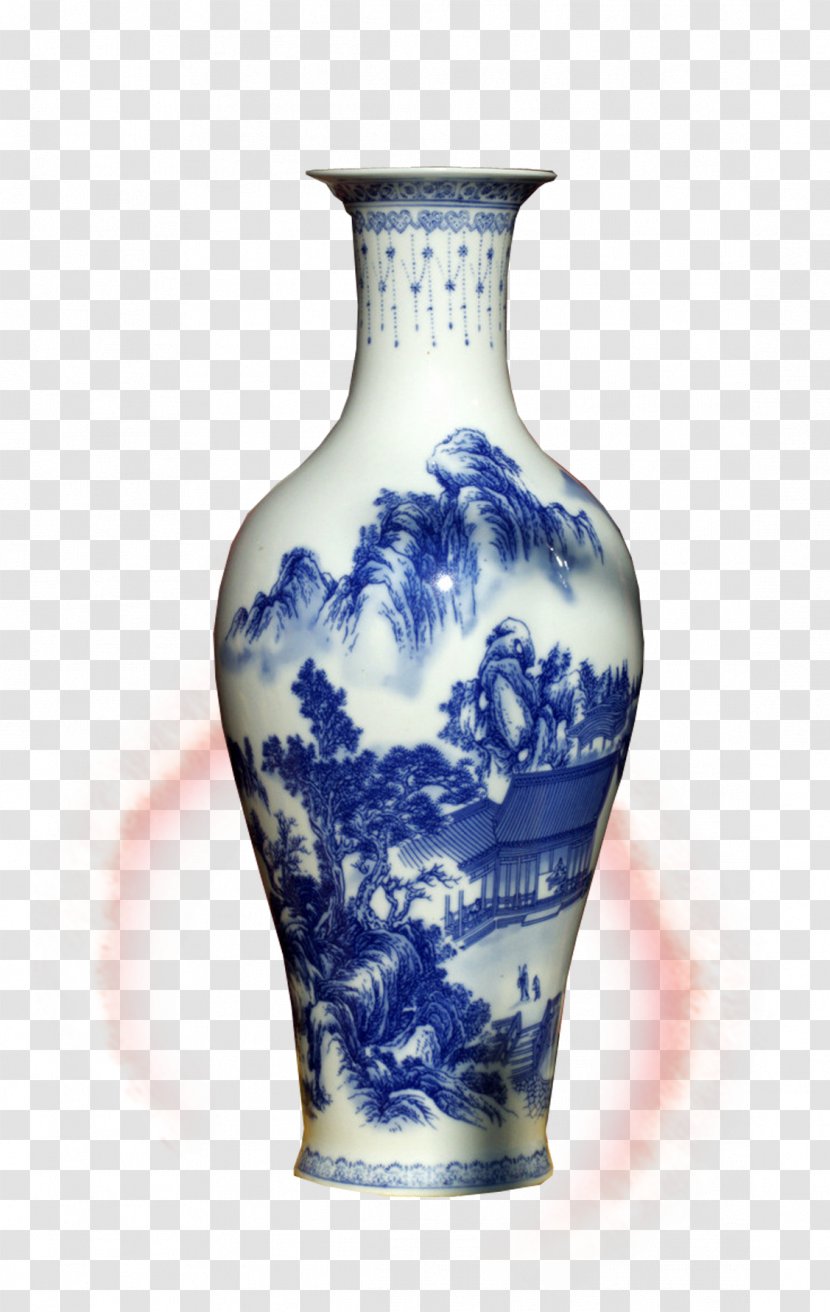 Jingdezhen Vase Blue And White Pottery Ceramic Transparent PNG