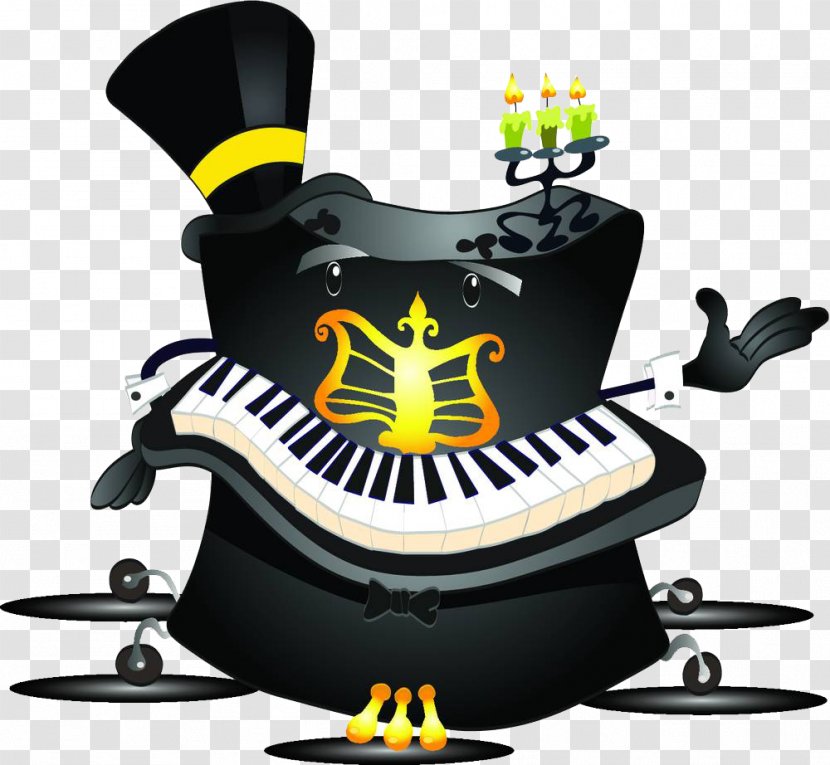 Piano Drawing Photography Illustration - Silhouette - A Villain Transparent PNG