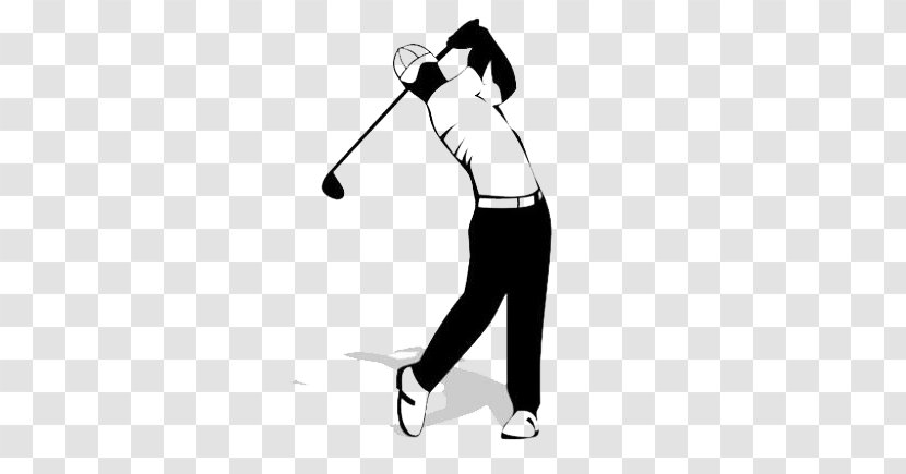 Golf Club Stroke Mechanics Clip Art - Black Transparent PNG