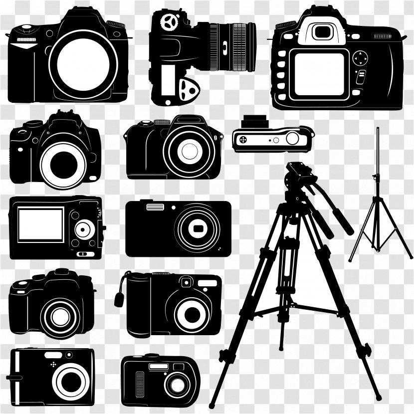 Digital Cameras Photography Clip Art - Photographer - Vector Original Camera Transparent PNG