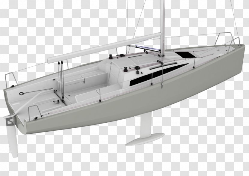 Sapphire Sailing Scow Boat - Water Transportation - Mattresse Transparent PNG