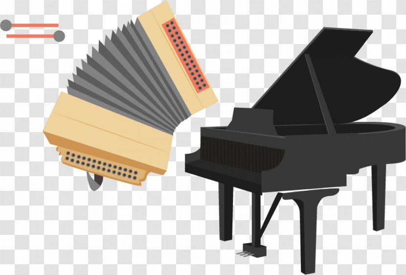 Piano Download - Frame - Pianist Playing The Violin Instrument Vector Material Transparent PNG