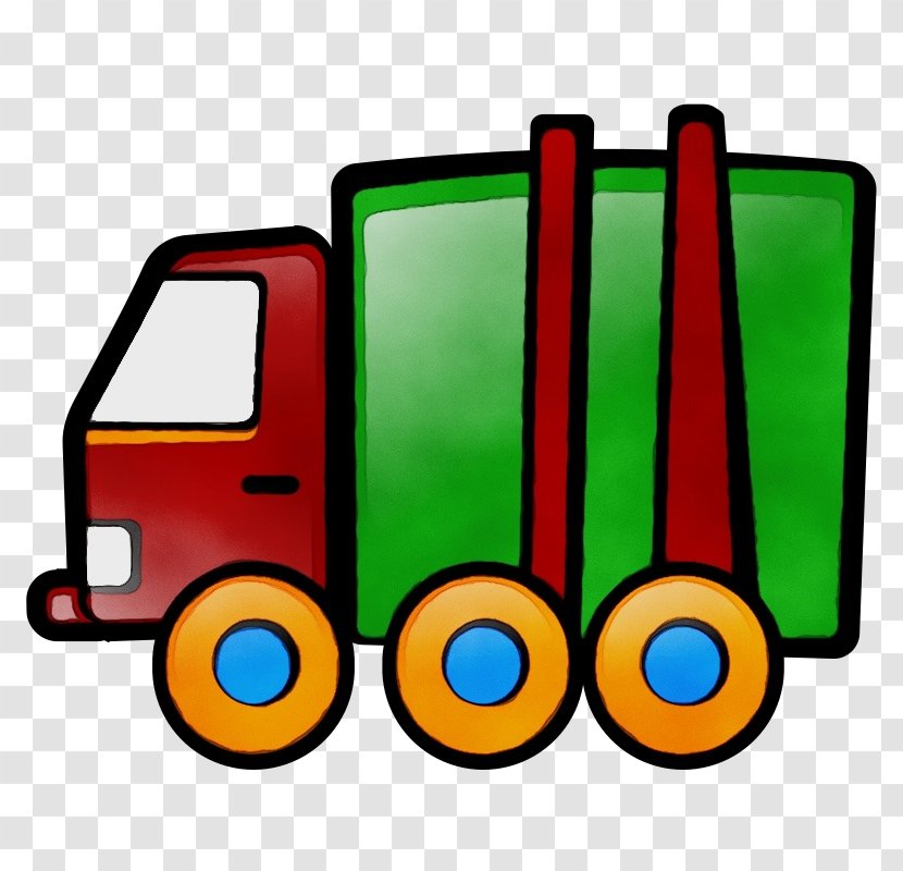 Watercolor Drawing - Play - Rolling Vehicle Transparent PNG