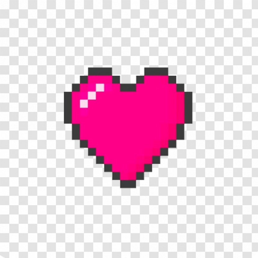 T-shirt Heart Pixel Art 8-bit Color - Tree - STICKERS Transparent PNG