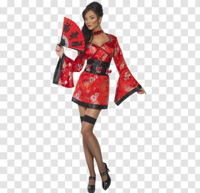 Costume Party Geisha Clothing Dress - Woman Transparent PNG