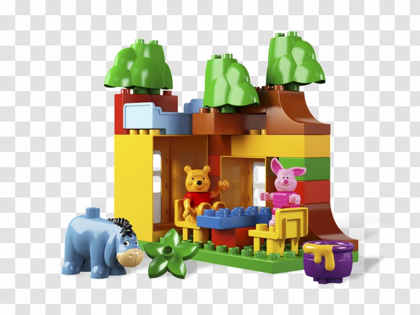 Winnie-the-Pooh Piglet Eeyore Toy Block Lego Duplo - Watercolor - Vector Transparent PNG