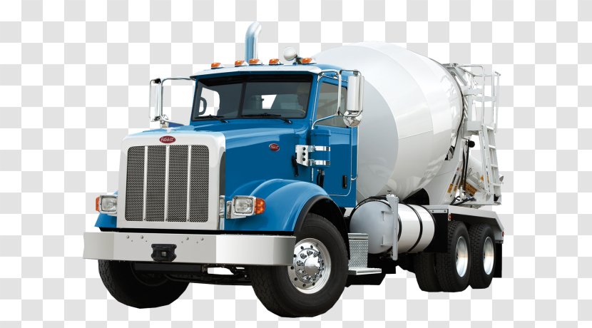 Car Peterbilt Cement Mixers Truck Concrete - Hardware Transparent PNG