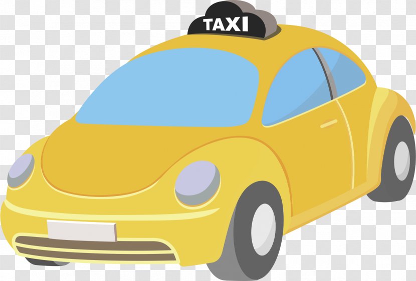 Taxi Volkswagen Beetle - Mode Of Transport - Vector Material Transparent PNG