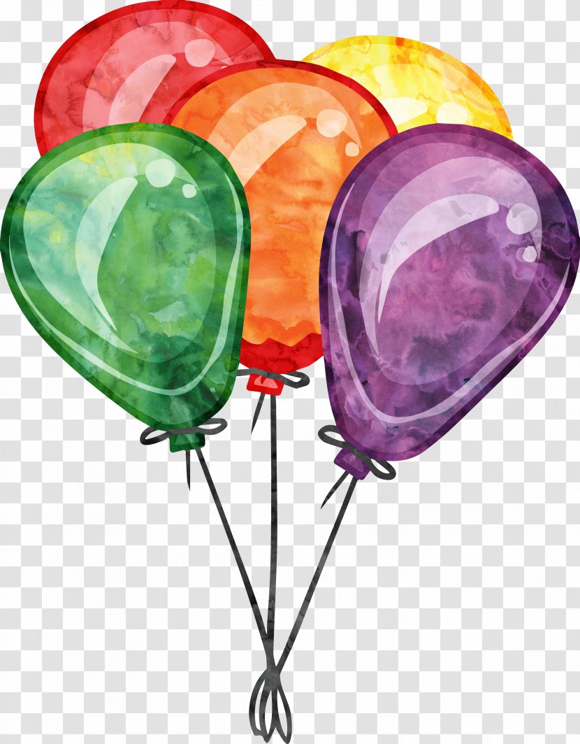 Birthday Balloon Party Clip Art - Happy To You - Balloons Transparent PNG