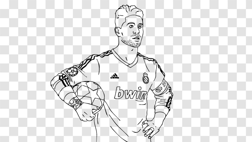 Manchester United F.C. Football Player Coloring Book Real Madrid C.F. - Cartoon - Ramos Spain Transparent PNG