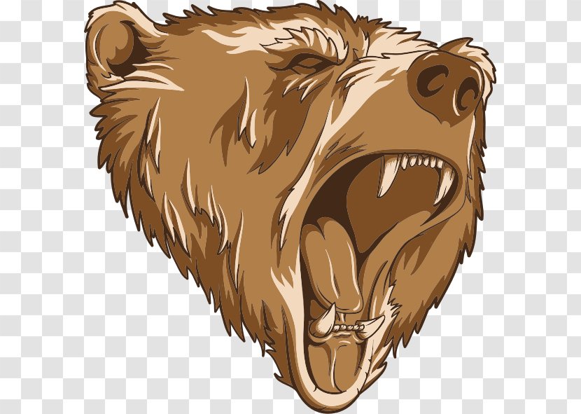 Brown Bear Grizzly Clip Art - Logo Transparent PNG
