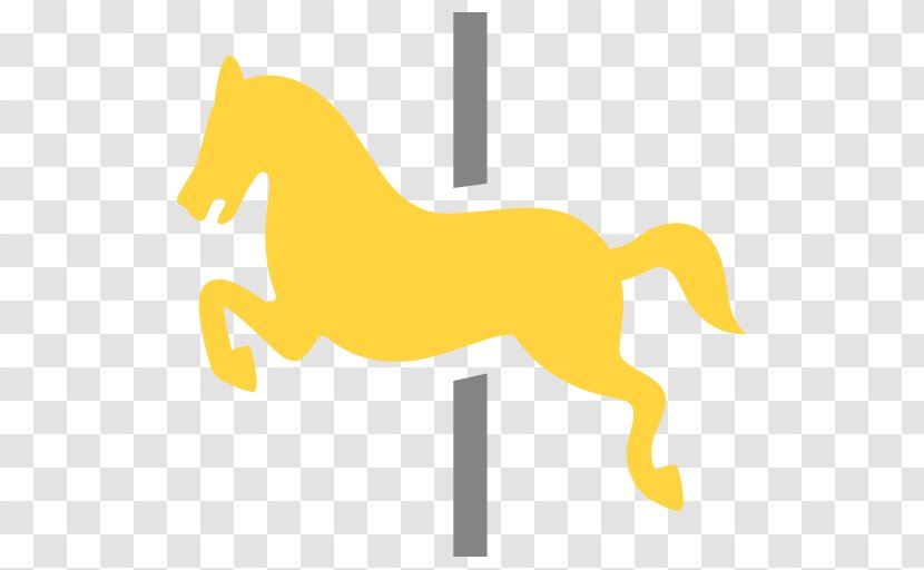 Mustang Pony Equestrian Emoji Clip Art - Horse - Carousel Transparent PNG
