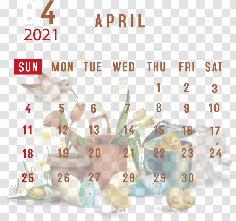 April 2021 Printable Calendar April 2021 Calendar 2021 Calendar Transparent PNG