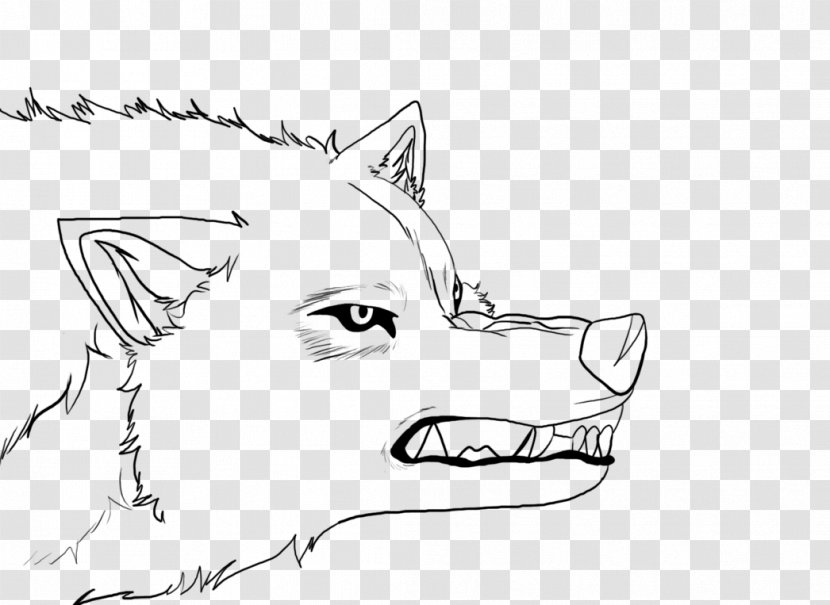 Toboe Line Art Gray Wolf Animation Sketch - Cartoon Transparent PNG