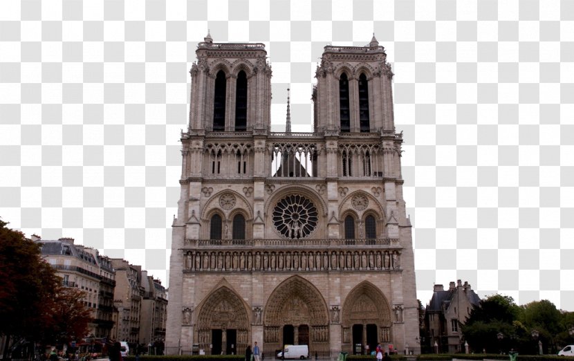Notre-Dame De Paris Sacré-Cœur, Chartres Cathedral Gothic Architecture - Church Transparent PNG