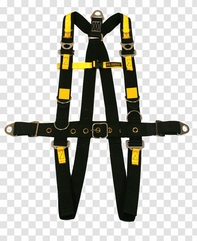 Professional Diving Underwater Scuba Equipment Horse Harnesses - Yellow - Diver Transparent PNG