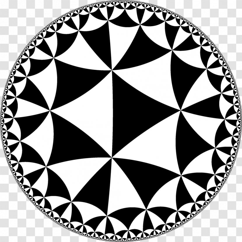 Tessellation Schwarz Triangle Geometry Mathematics - Monochrome Photography Transparent PNG