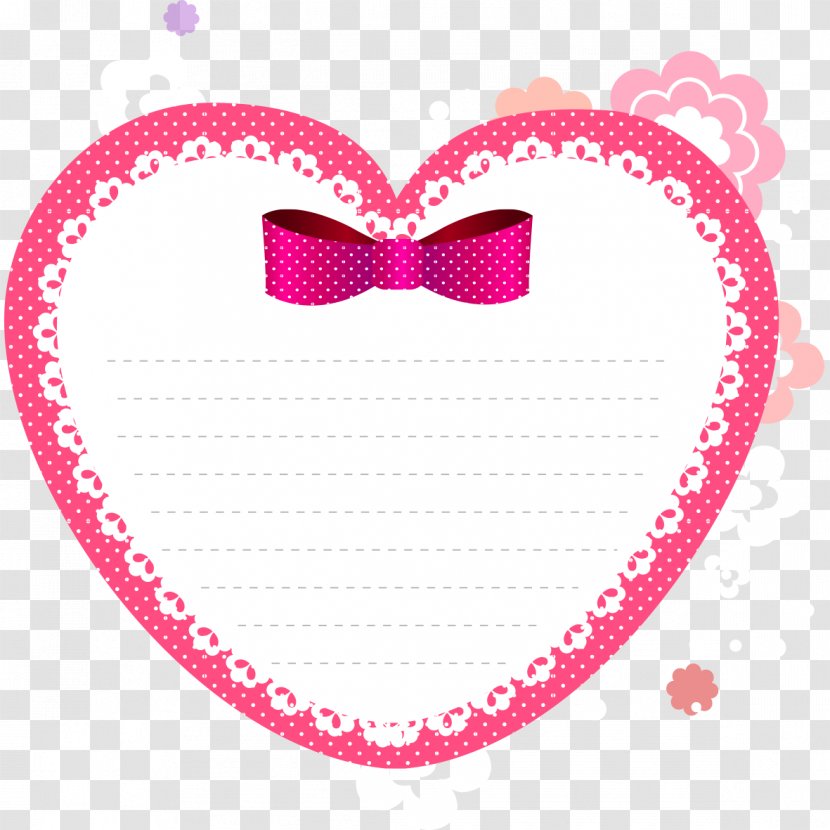 Post-it Note Paper Sticker Heart - Magenta - Red Heart-shaped Convenience Transparent PNG