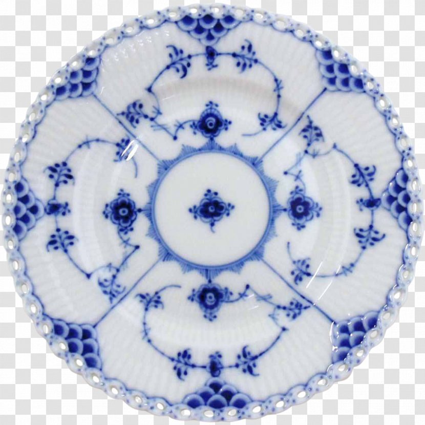 Plate Royal Copenhagen Tableware Musselmalet Johnson Brothers - Blue And White Porcelain Transparent PNG