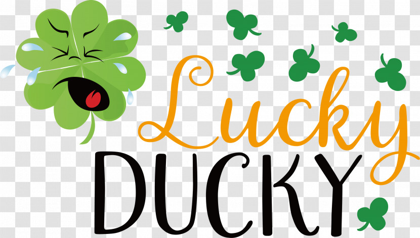 Lucky Ducky Patricks Day Saint Patrick Transparent PNG