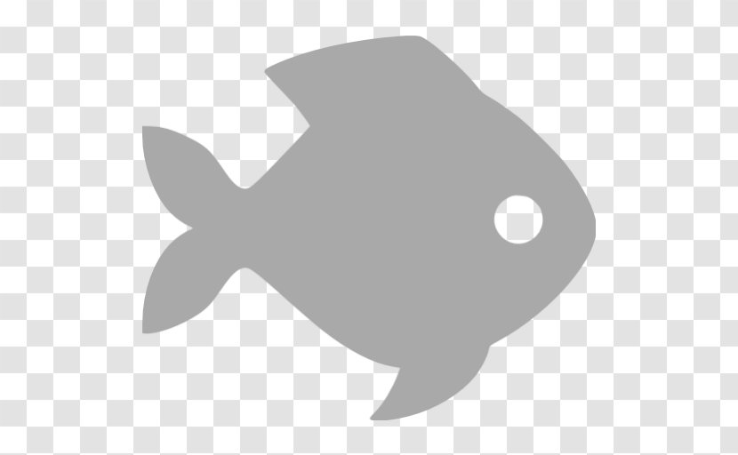 Fish Blue - Black And White Transparent PNG