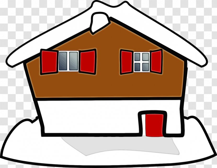 House Property Cartoon Home Line - Roof Shed Transparent PNG