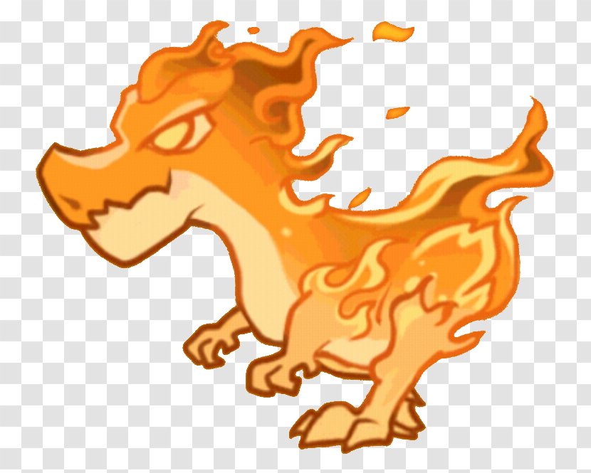 Dog Dragon Clip Art - Cat Like Mammal - Flaming Cliparts Transparent PNG