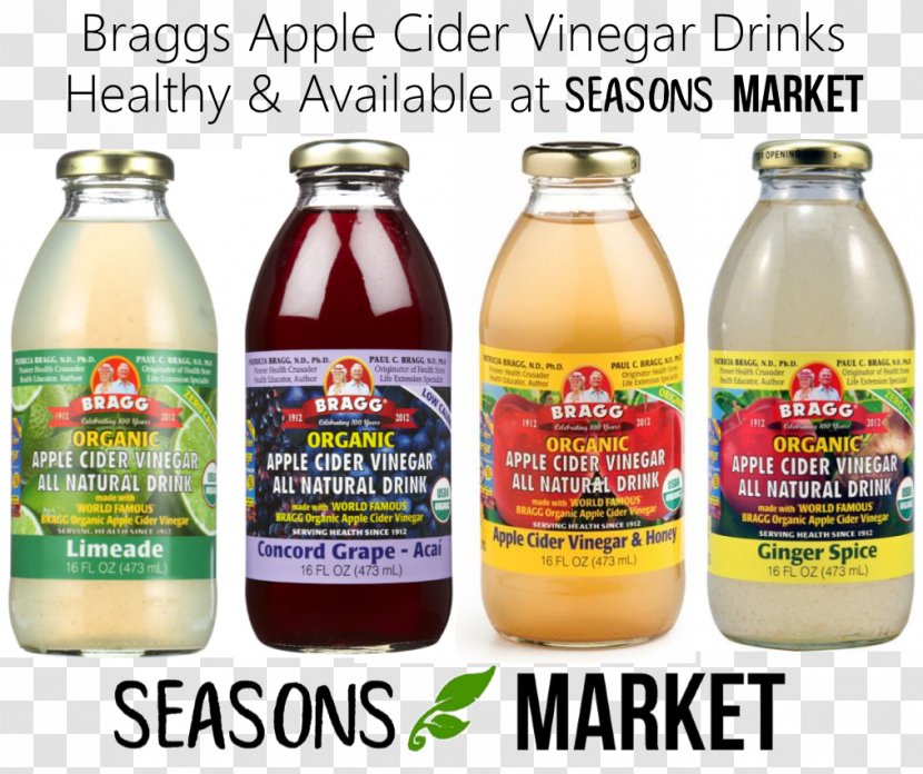 Apple Cider Vinegar Drink Ounce - Flavor Transparent PNG