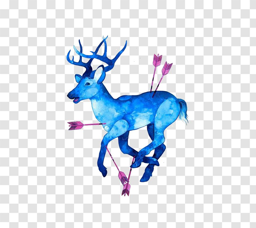 Paper Art Illustration - Mammal - Arrow Deer Transparent PNG