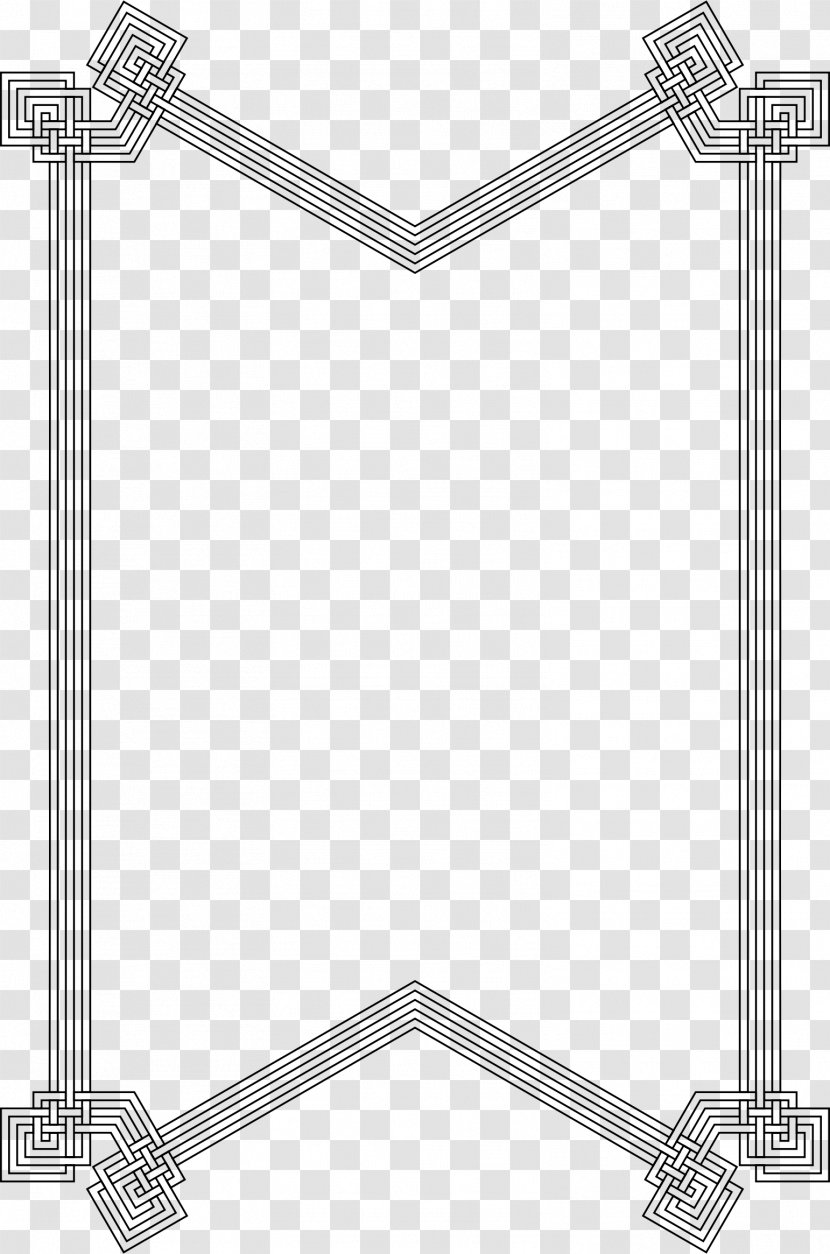 Clip Art - White - Line Frame Transparent PNG