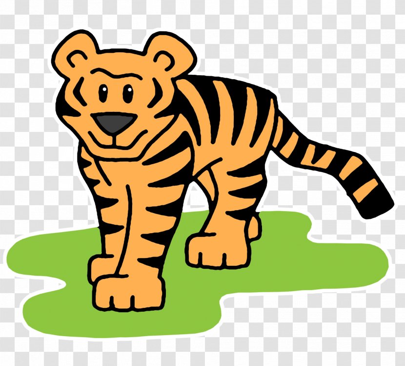 Bengal Cat Tiger Cartoon Clip Art - Wildlife Transparent PNG