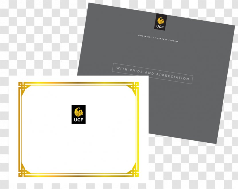 UCF Printing Services Presentation Folder - Business Cards - Certificate Transparent PNG
