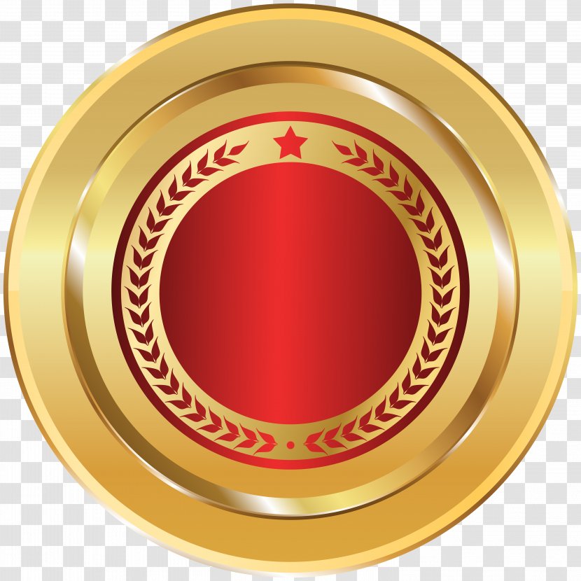 Translam Institute Of Technology And Management Information Disaster Resource Center (ITDRC) - Gold Red Seal Badge Transparent Clip Art Image Transparent PNG