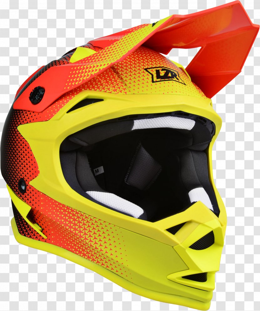 Motorcycle Helmets Motocross Lazer - Yellow Transparent PNG