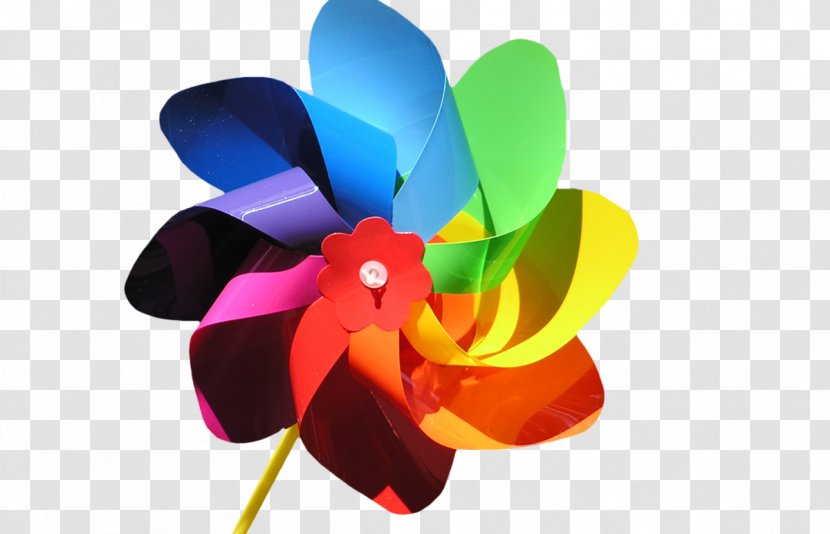 Pinwheel Windmill Paper Color Wind Turbine - Toy Transparent PNG