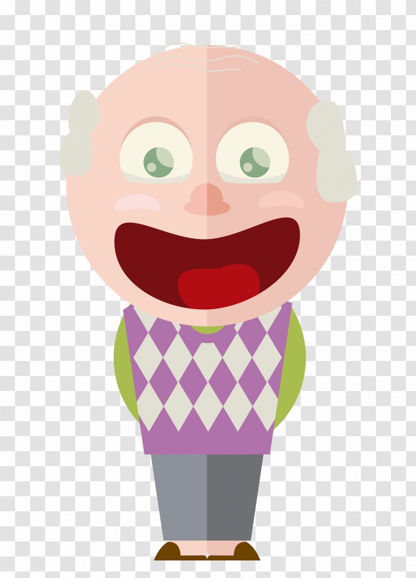 Cartoon Millennium Dental Caricature - Finger - Grandfather Transparent PNG