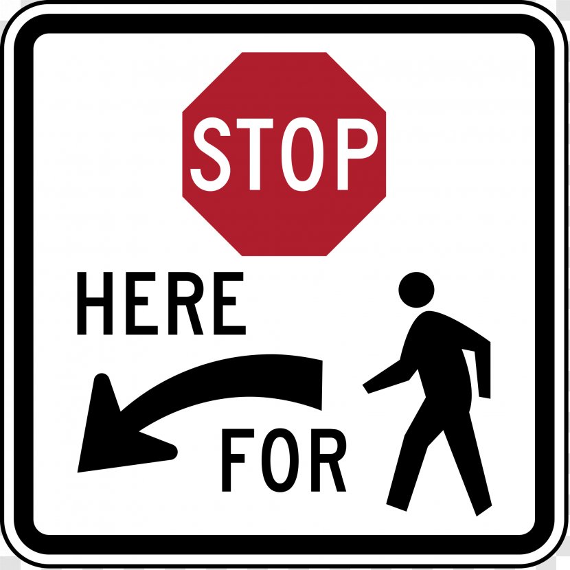 Stop Sign Yield Traffic Manual On Uniform Control Devices Pedestrian Crossing - And Lines - Road Transparent PNG
