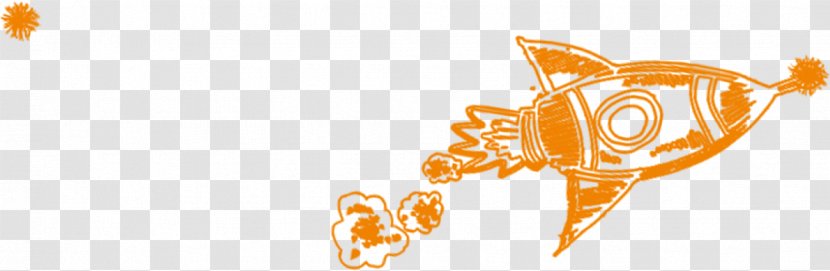 Rocket Drawing Clip Art - Launch - Orange Cartoon Transparent PNG