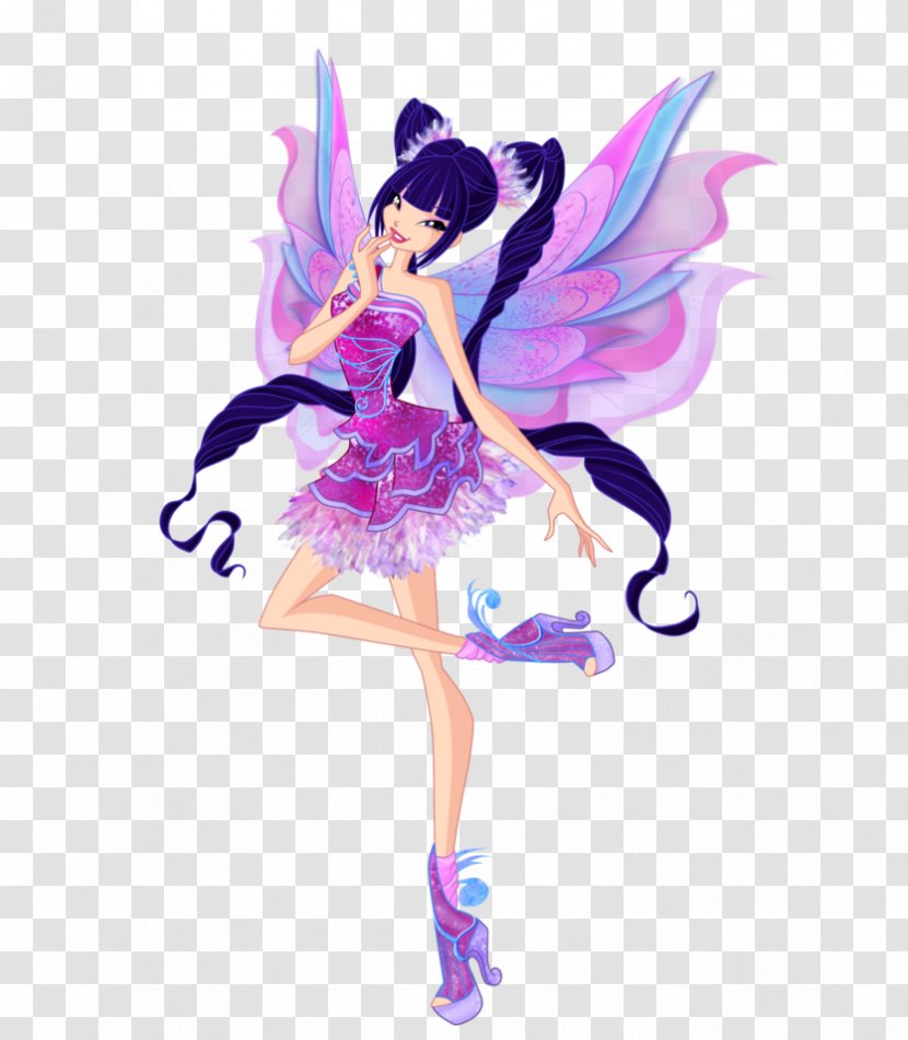 Musa Bloom Tecna Fairy Mythix - Purple - Winx Transparent PNG