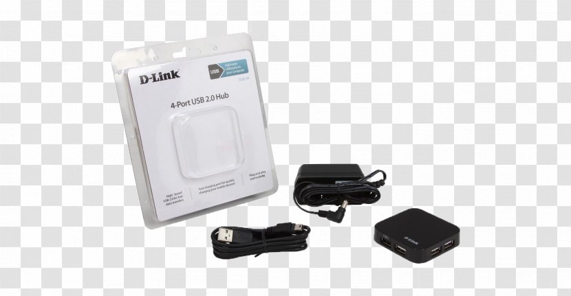 Battery Charger D-Link USB Hub Ethernet - Ac Adapter Transparent PNG